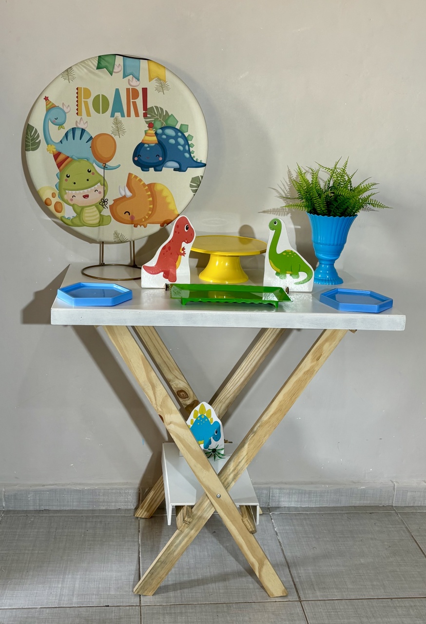 Mini Kit Dinossauro Baby 03 - Shalom Festas Pegue e Monte 