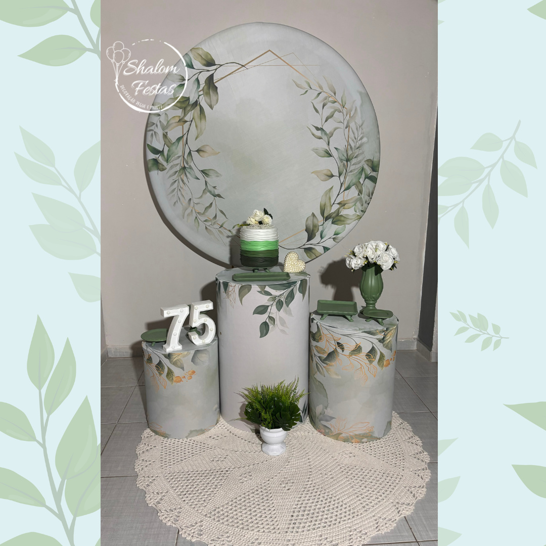 Verde Floral 03 - Shalom Festas Pegue e Monte 