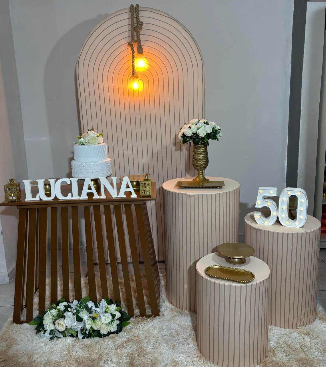 Decoração Bege - Shalom Festas Pegue e Monte
