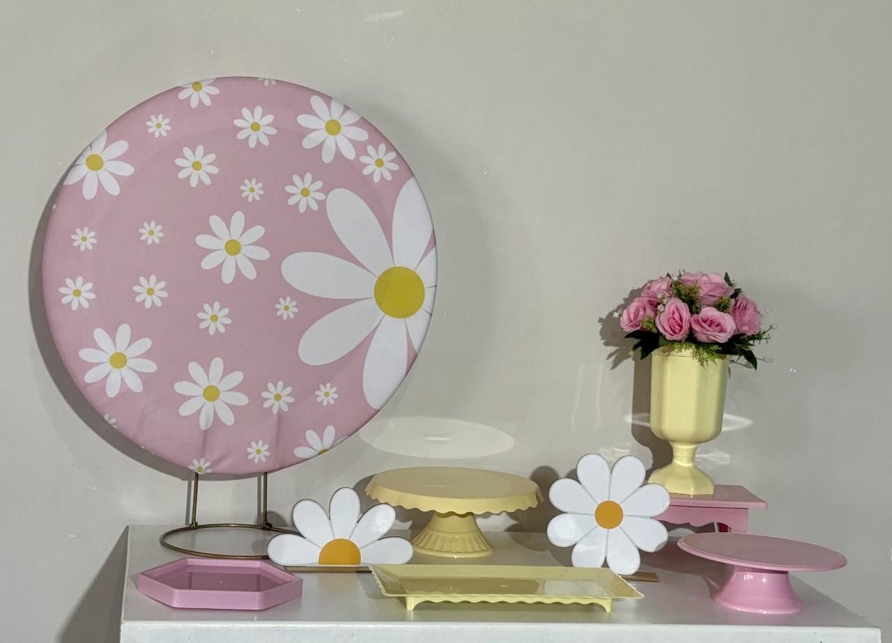 Mini Kit Margaridas - Shalom Festas Pegue e Monte 