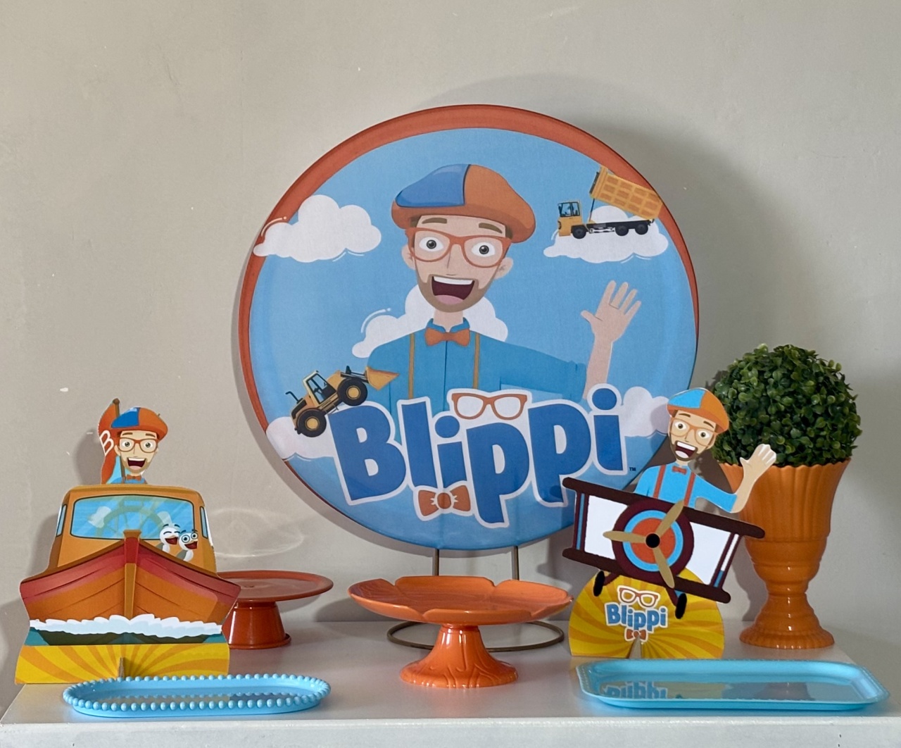 Mini Kit Blippi 01 - Shalom Festas Pegue e Monte 