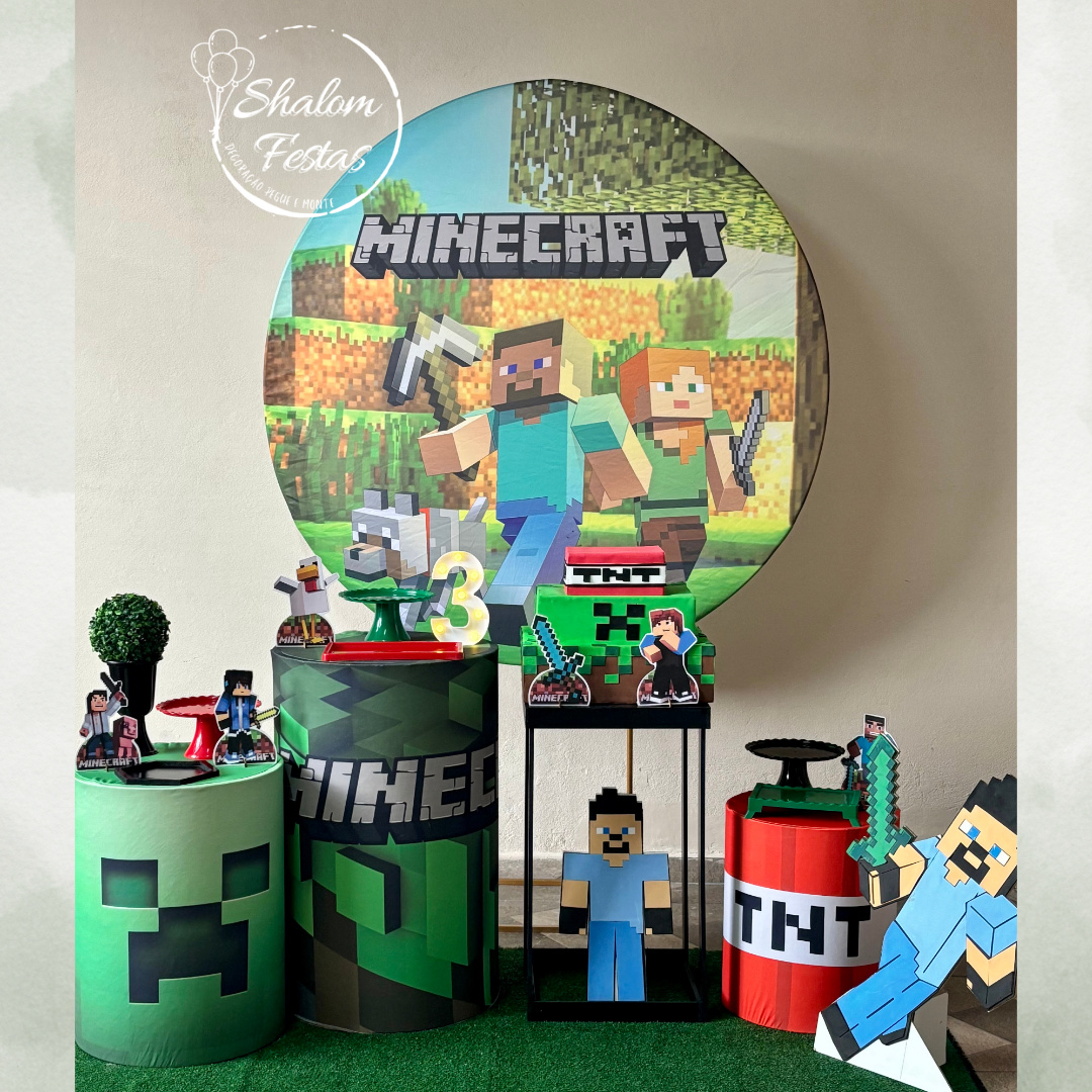 Minecraft 02 - Shalom Festas Pegue e Monte