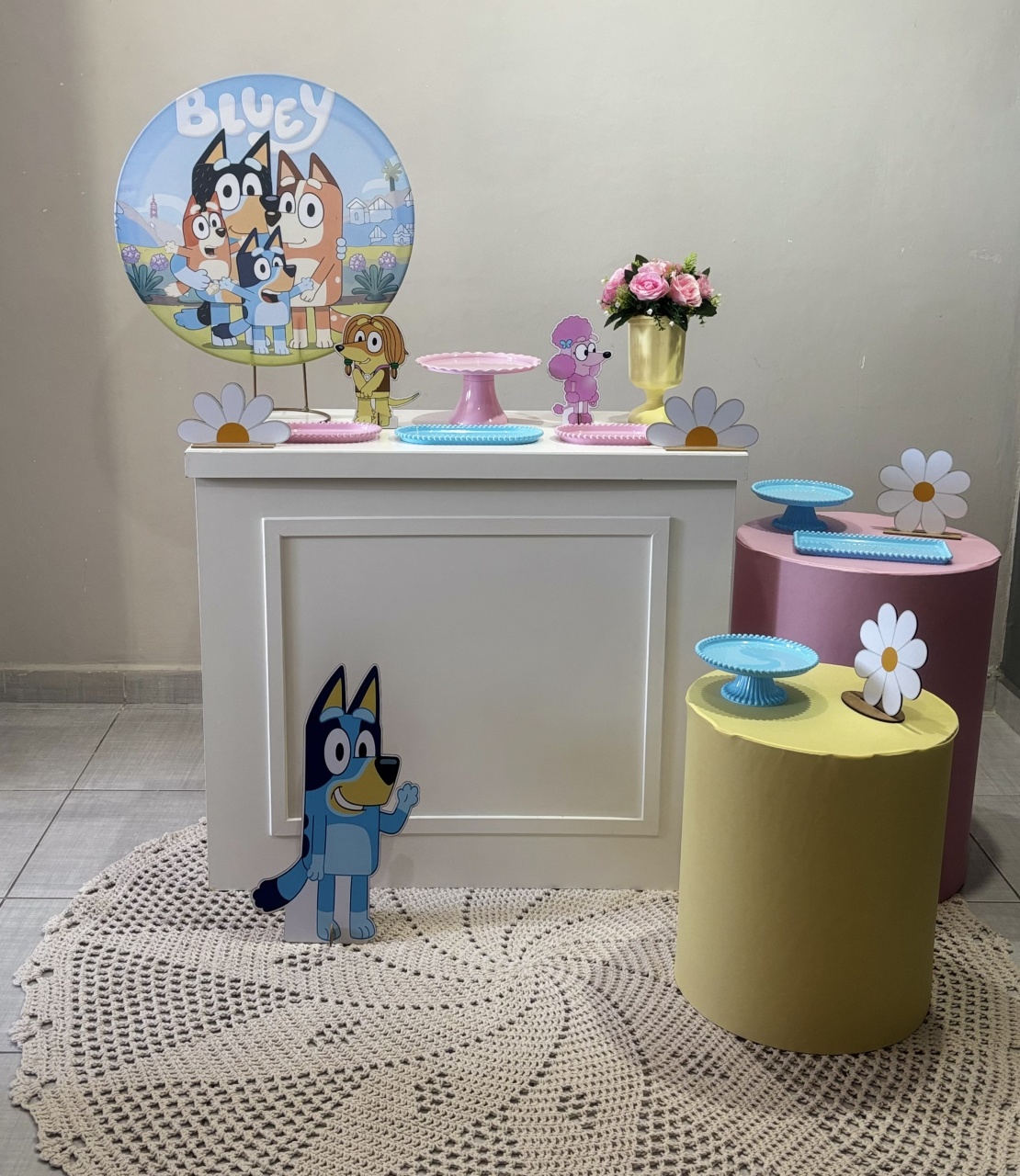 Mini Kit Bluey 02 - Shalom Festas Pegue e Monte 