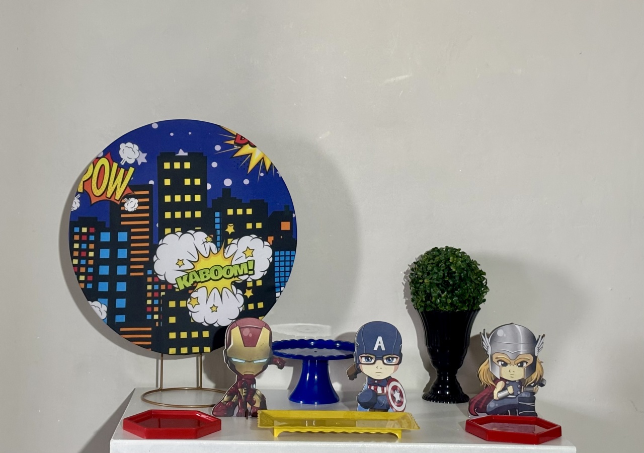 Mini Kit Herói Cute 01 - Shalom Festas Pegue e Monte 