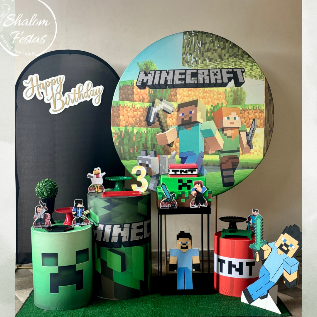 Minecraft 03 - Shalom Festas Pegue e Monte