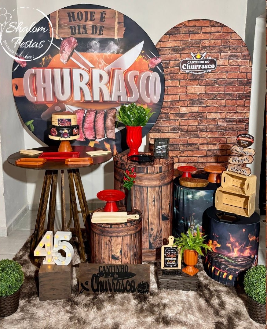Churrasco 05 - Shalom Festas Pegue e Monte