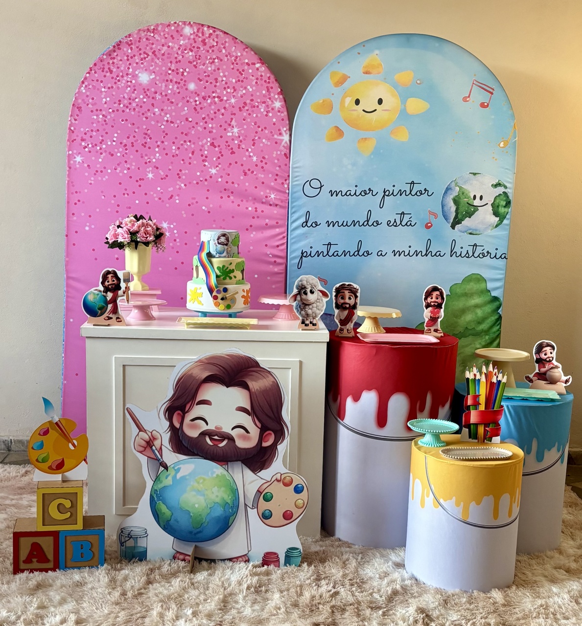 O Maior Pintor Do Mundo 03 - Shalom Festas Pegue e Monte