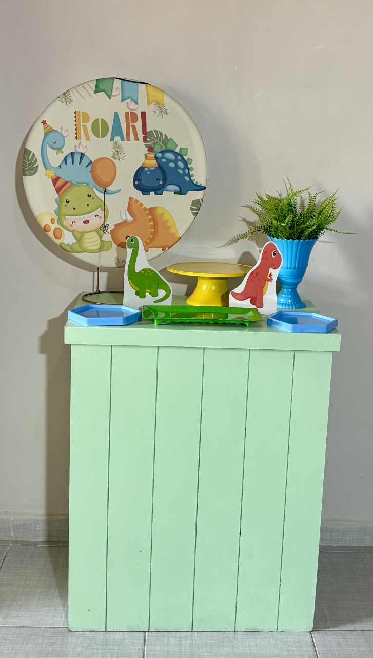Mini Kit Dinossauro Baby 04 - Shalom Festas Pegue e Monte 