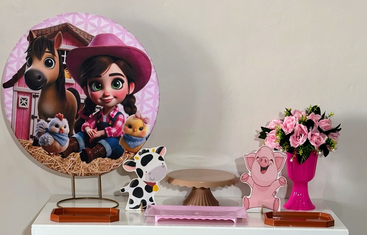 Mini Kit Fazendeira 01 - Shalom Festas Pegue e Monte 
