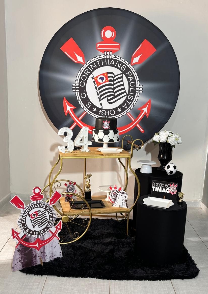 Corinthians Carrinho Chá / Futebol 5 - Shalom Festas Pegue e Monte