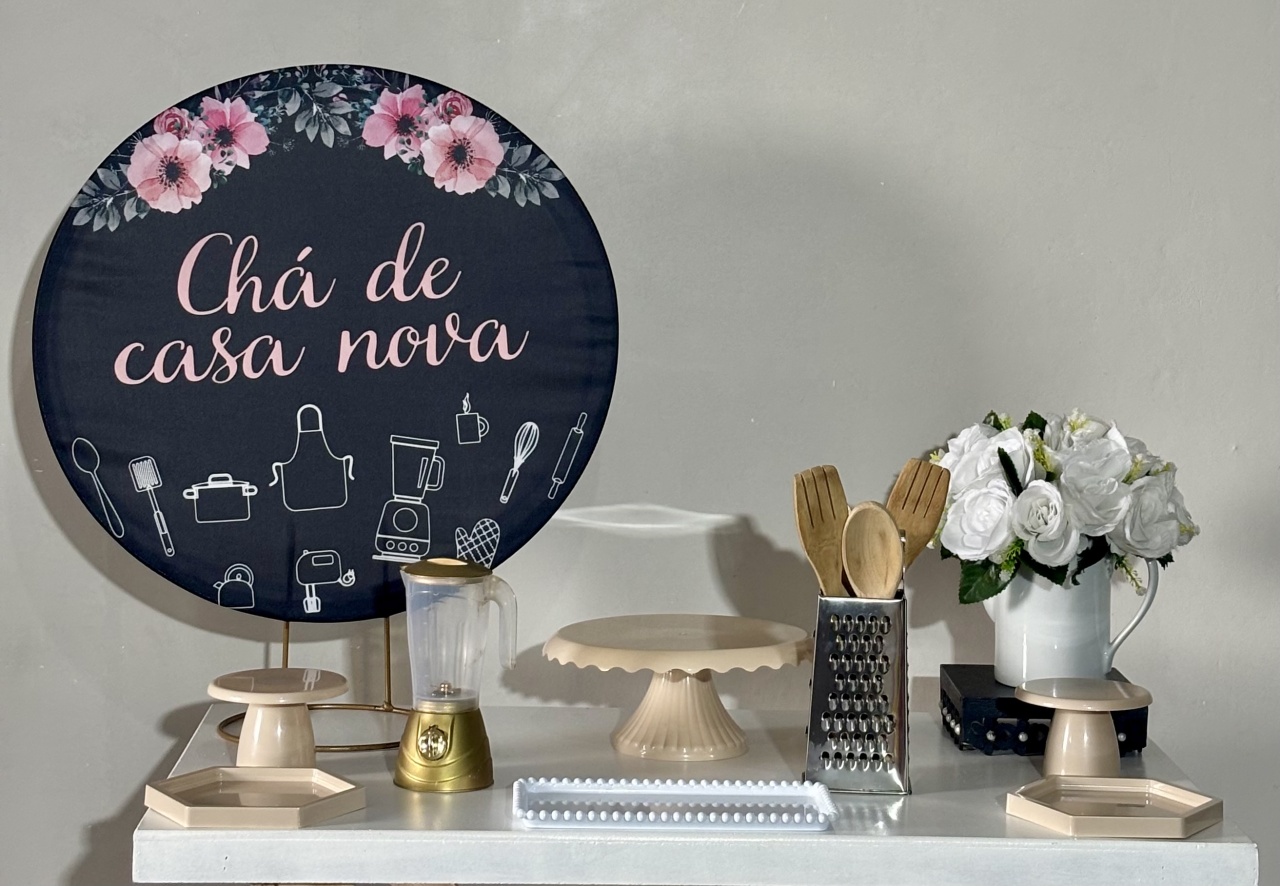 Mini Kit Casa Nova 03 Chá Cozinha - Shalom Festas Pegue e Monte