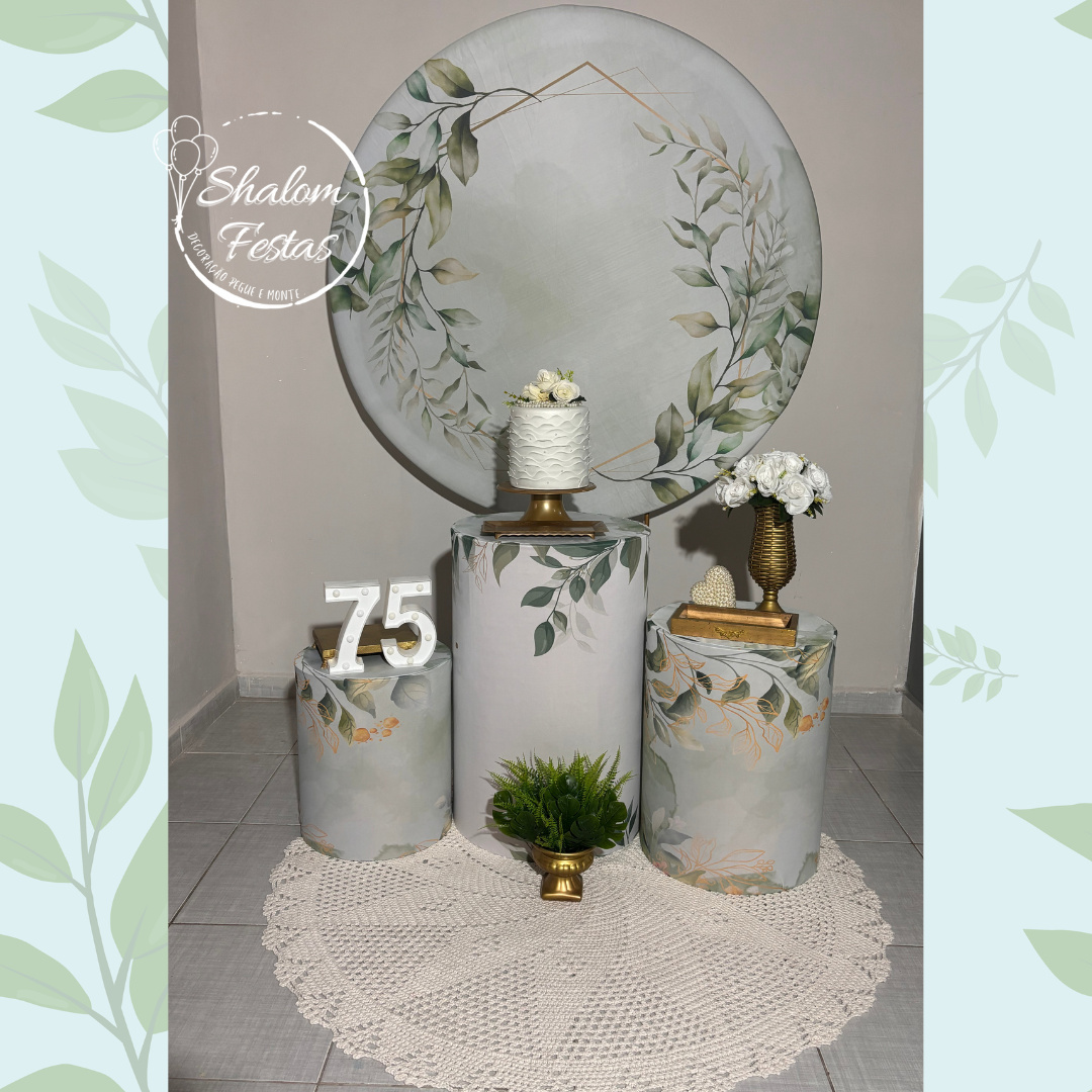 Verde Floral 02 - Shalom Festas Pegue e Monte 