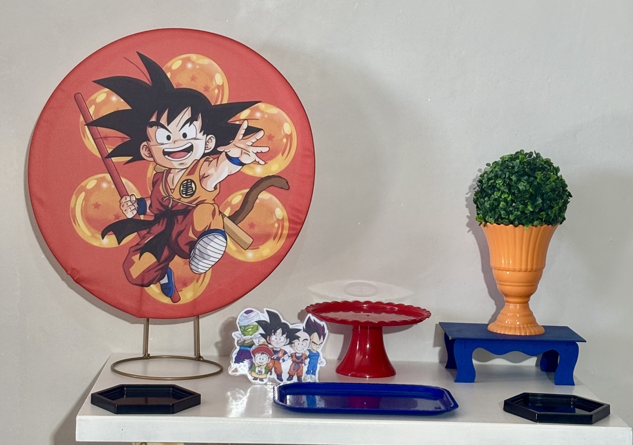 Mini Kit Dragon Ball 01 - Shalom Festas Pegue e Monte 