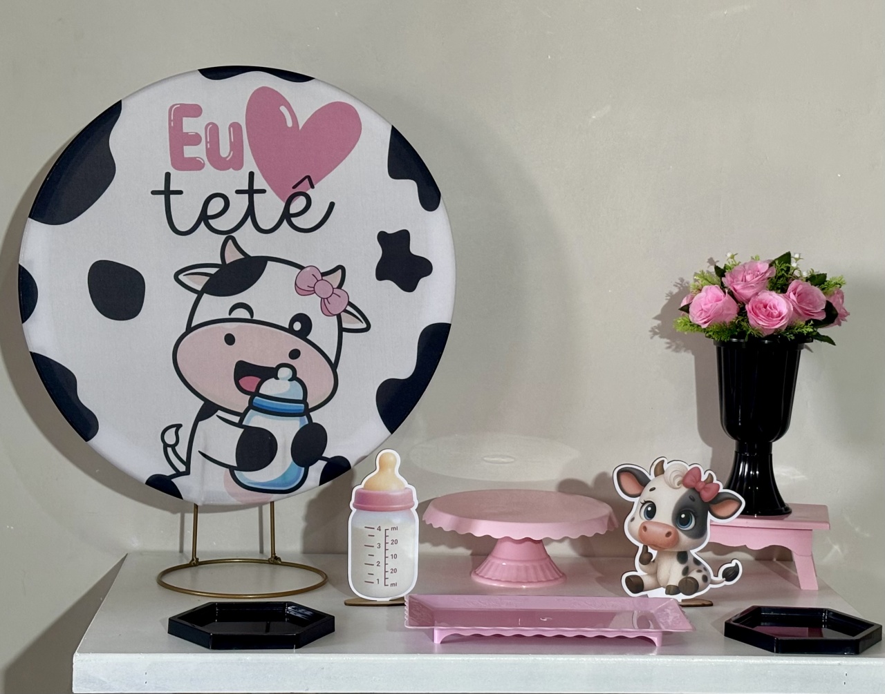 Mini Kit Amo Meu Tetê / Menina 01 - Shalom Festas Pegue e Monte 
