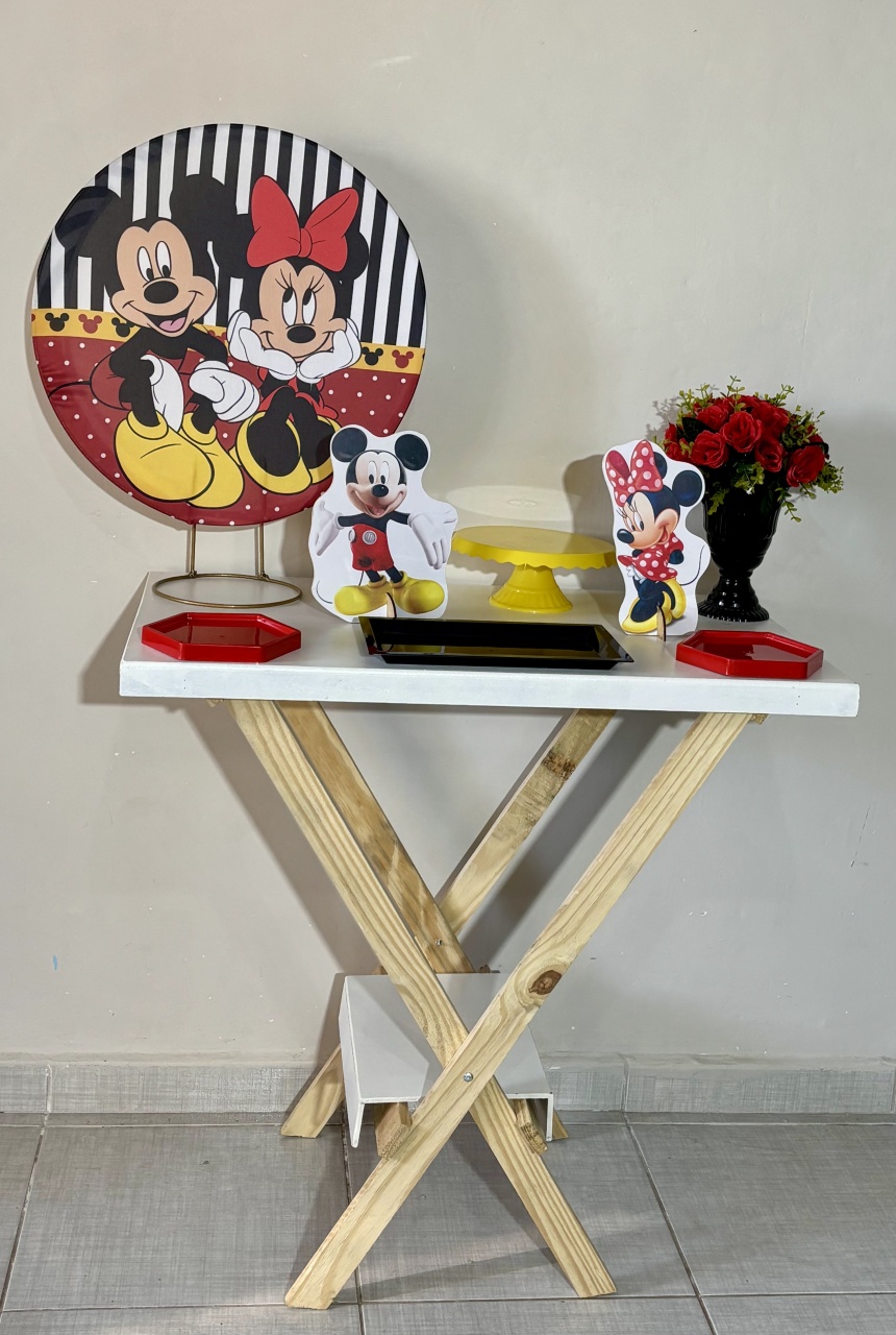 Mini Kits Mickey E Minnie 02 - Shalom Festas Pegue e Monte 