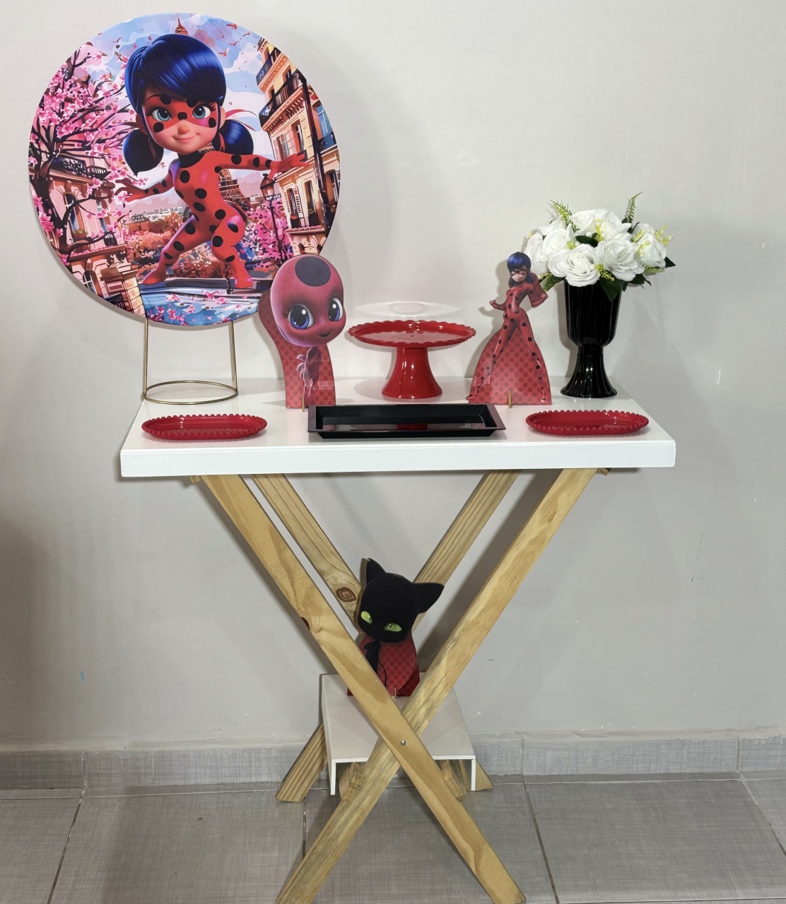 Mini Kit Ladybug 02 - Shalom Festas Pegue e Monte 