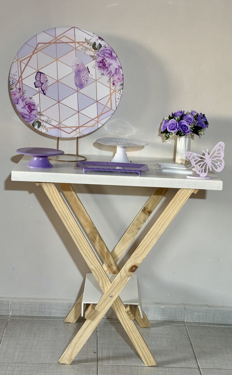 Mini Kit Lilás 02 - Shalom Festas Pegue e Monte 
