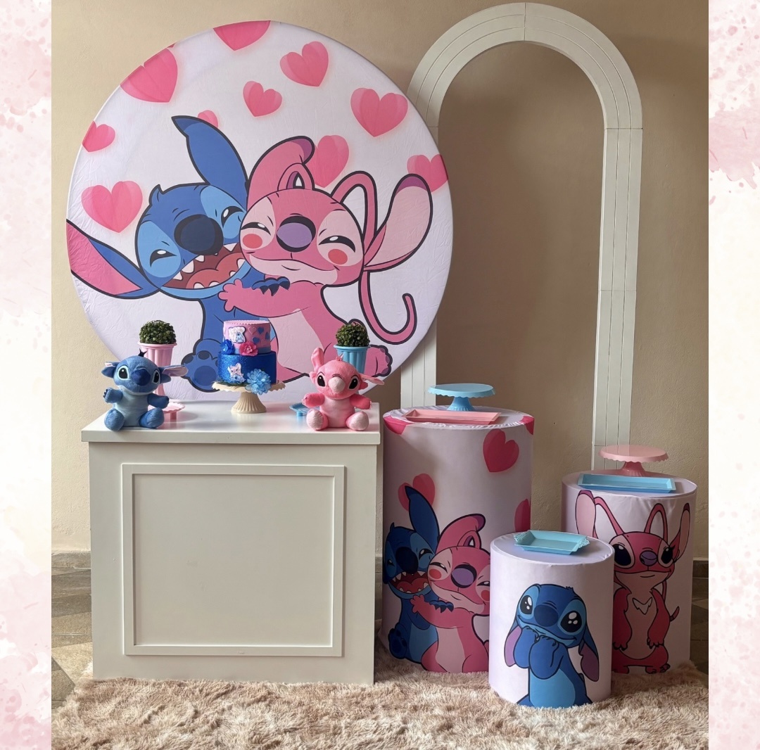 Lilo Stitch Angel 03 - Shalom Festas Pegue e Monte