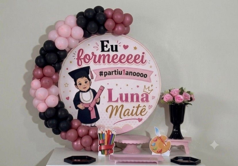 Mini Kit Mesa Sem Capa - Shalom Festas Pegue e Monte 