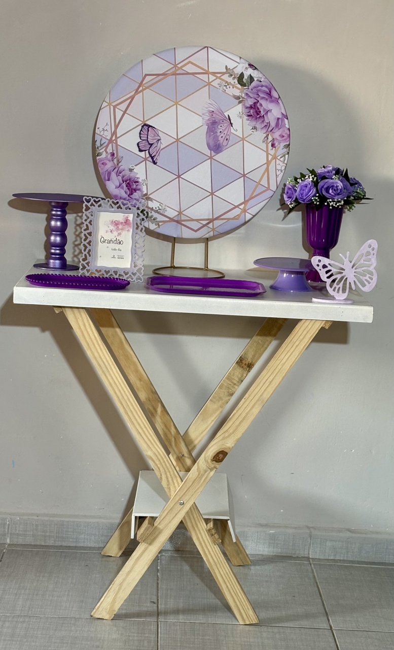 Mini Kit Lilás 06 - Shalom Festas Pegue e Monte 
