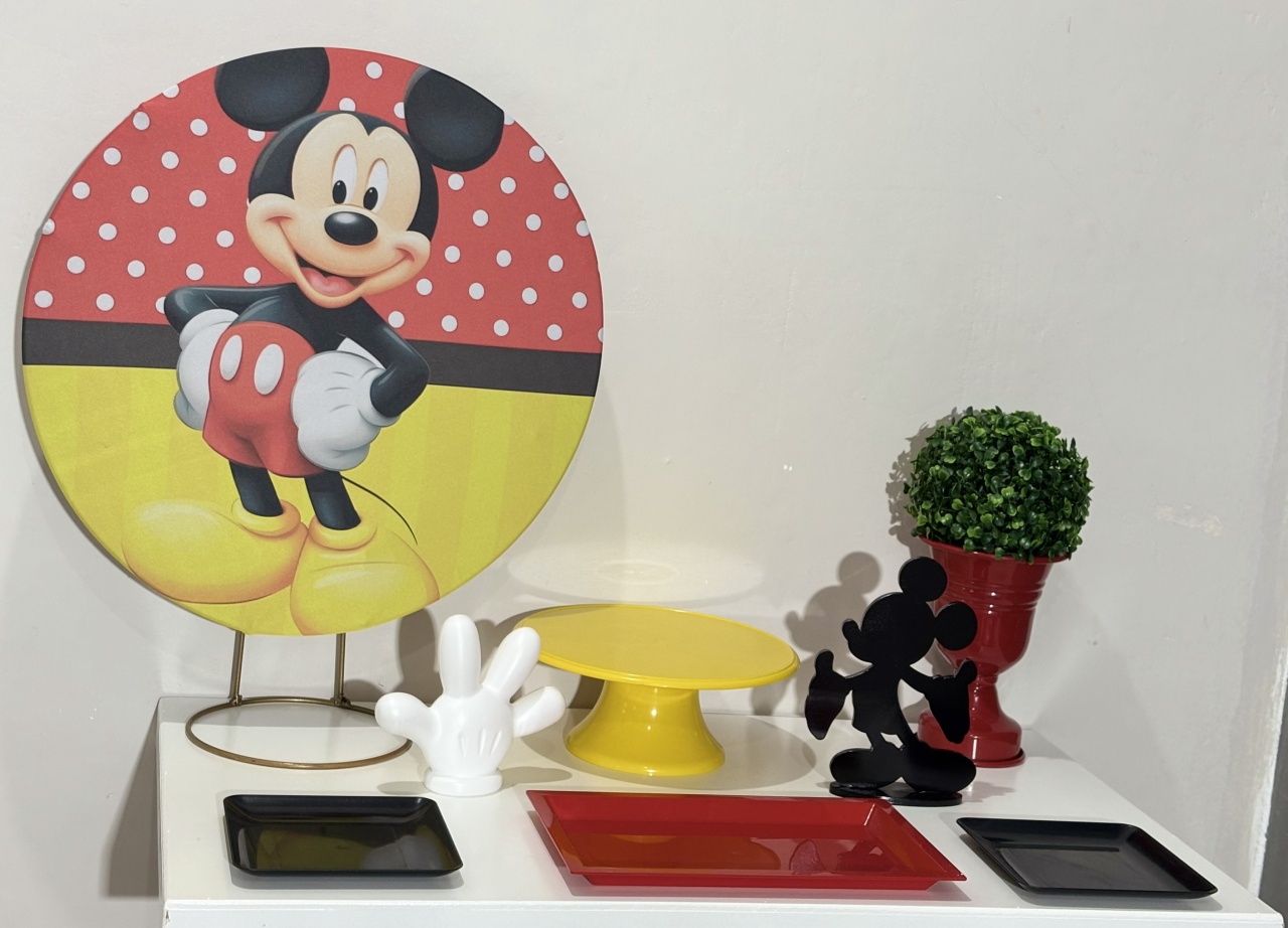 Mini Kit Mickey 01 - Shalom Festas Pegue e Monte 