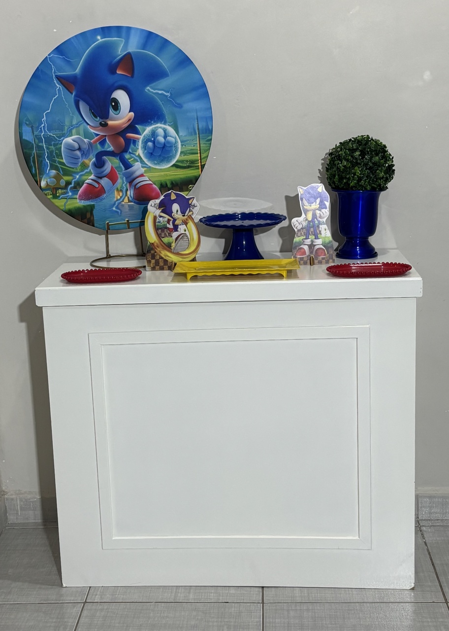 Mini Kit Sonic - Shalom Festas Pegue e Monte 
