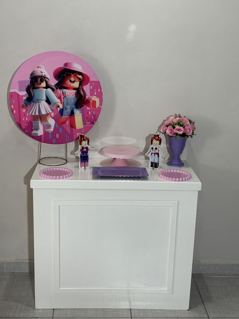 Mini Kit Roblox Menina 03 - Shalom Festas Pegue e Monte 