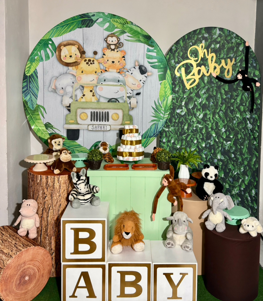 Safari Chá de Bebê - Shalom Festas Pegue e Monte