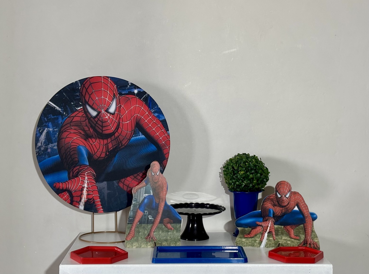 Mini Kit Homem Aranha - Shalom Festas Pegue e Monte 
