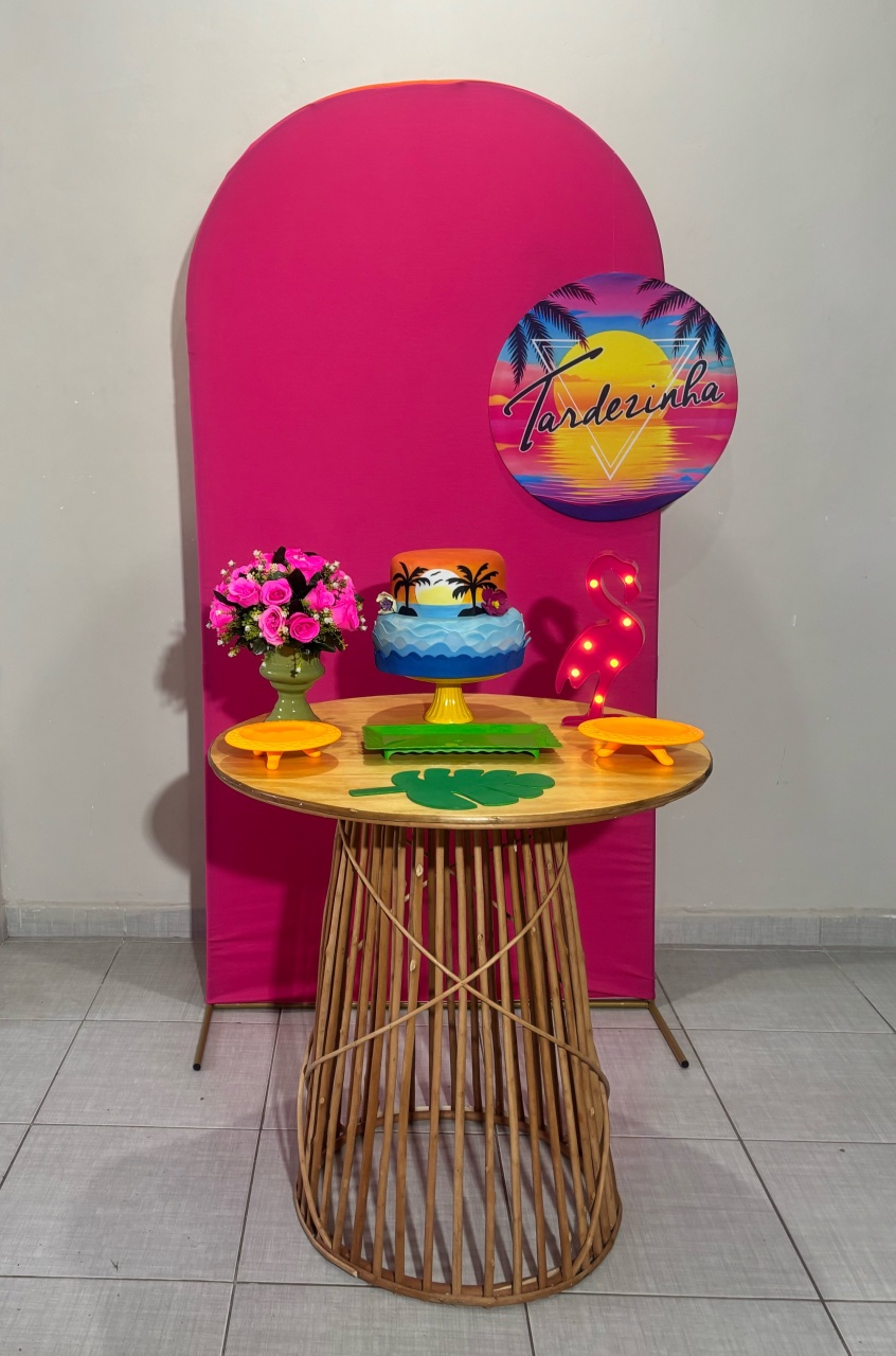 Romano Pink Com Mini Tardezinha 01 - Shalom Festas Pegue e Monte 