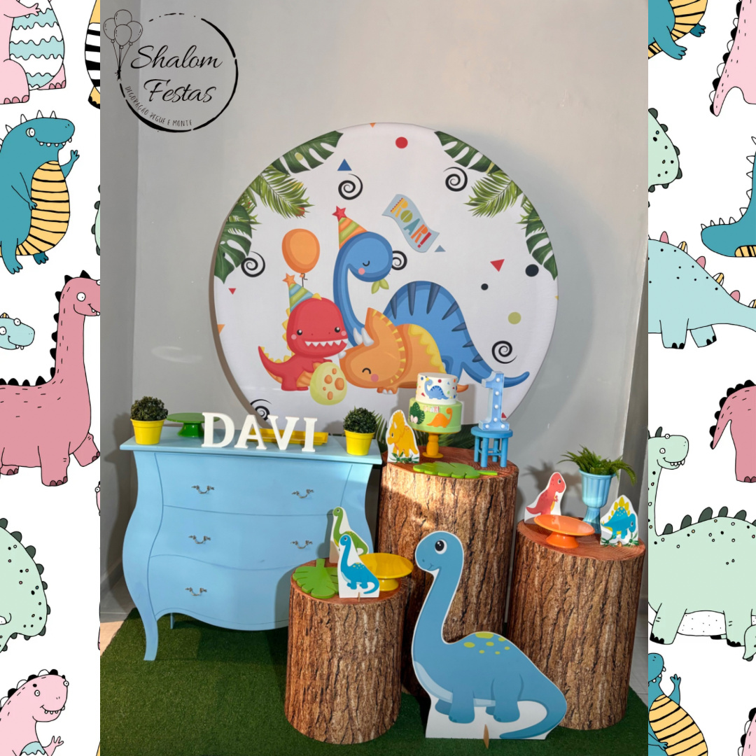 Dinossauro Baby 02 - Shalom Festas Pegue e Monte