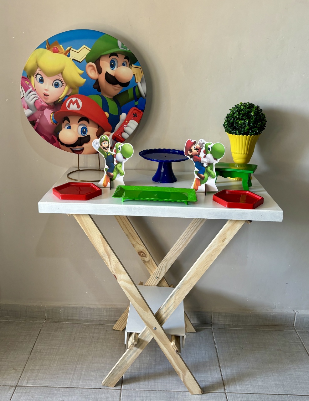 Mini Kit Super Mários 02 - Shalom Festas Pegue e Monte 