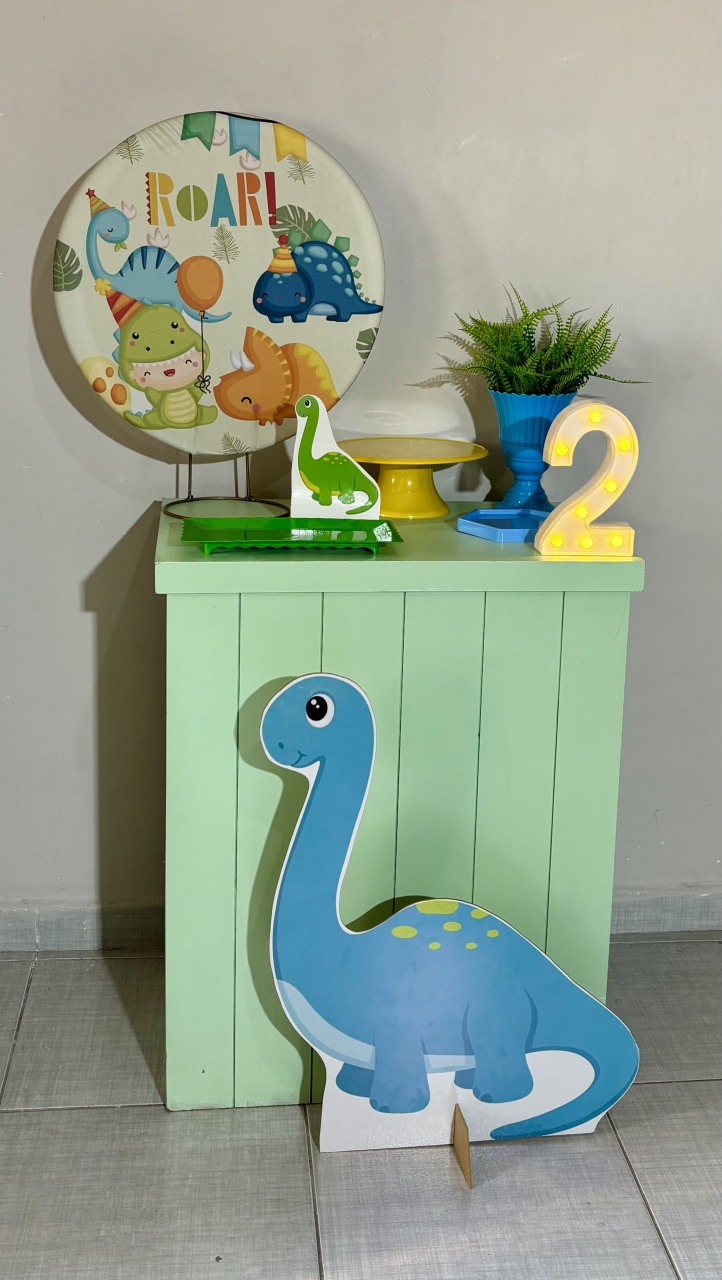 Mini Kit Dinossauro Baby 06 - Shalom Festas Pegue e Monte 