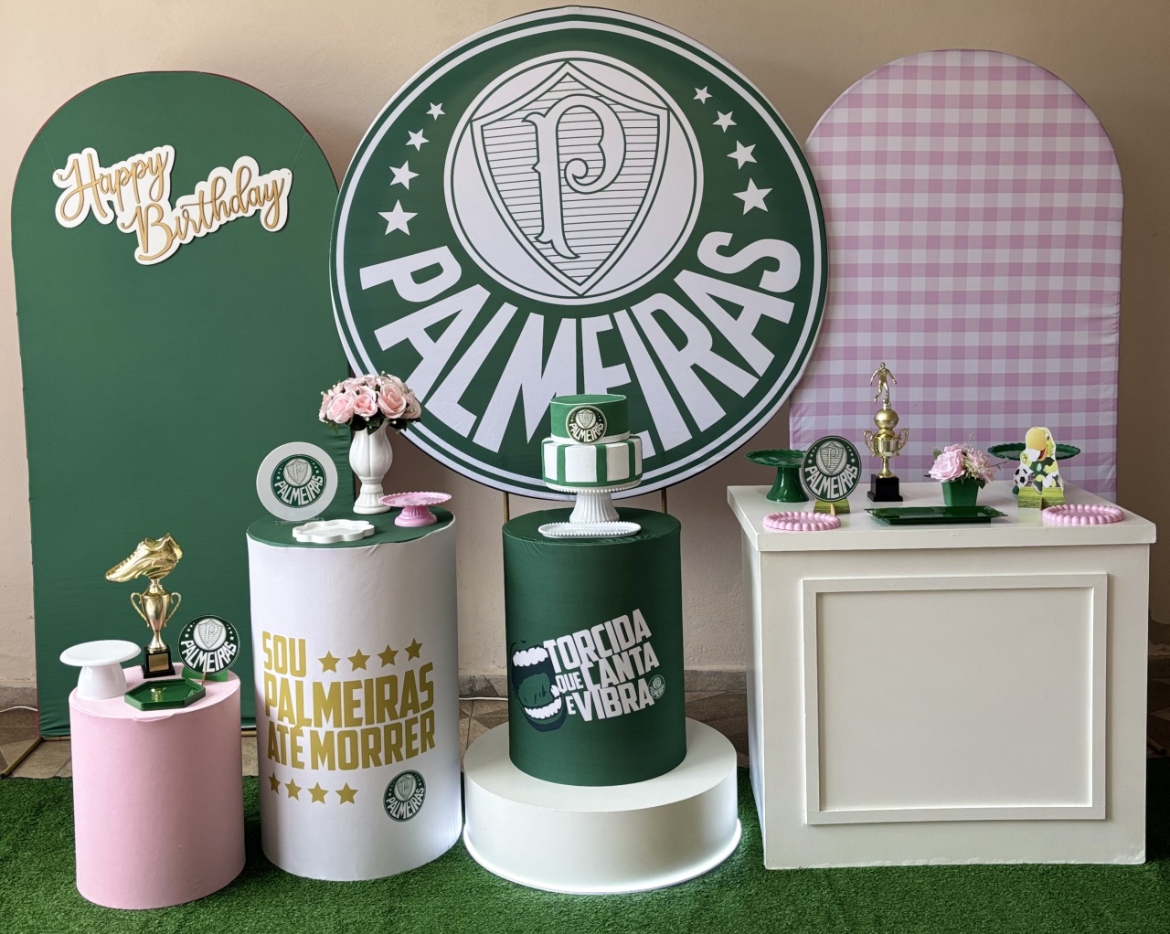Palmeiras / Painéis Triplo - Shalom Festas Pegue e Monte 