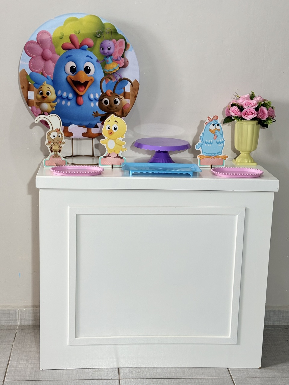 Mini Kit Galinha Pintadinha - Shalom Festas Pegue e Monte 