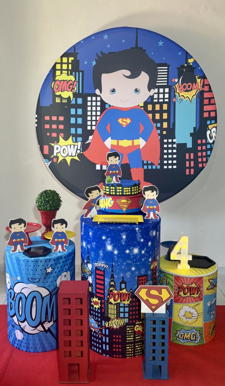 Superman Cute - Shalom Festas Pegue e Monte