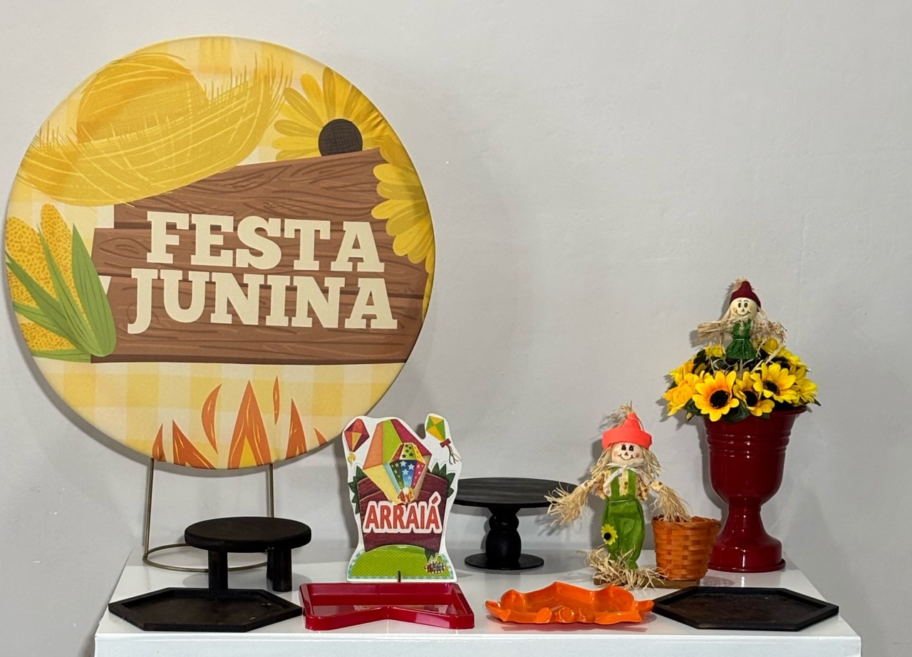 Mini Kit Junina 01 - Shalom Festas Pegue e Monte 