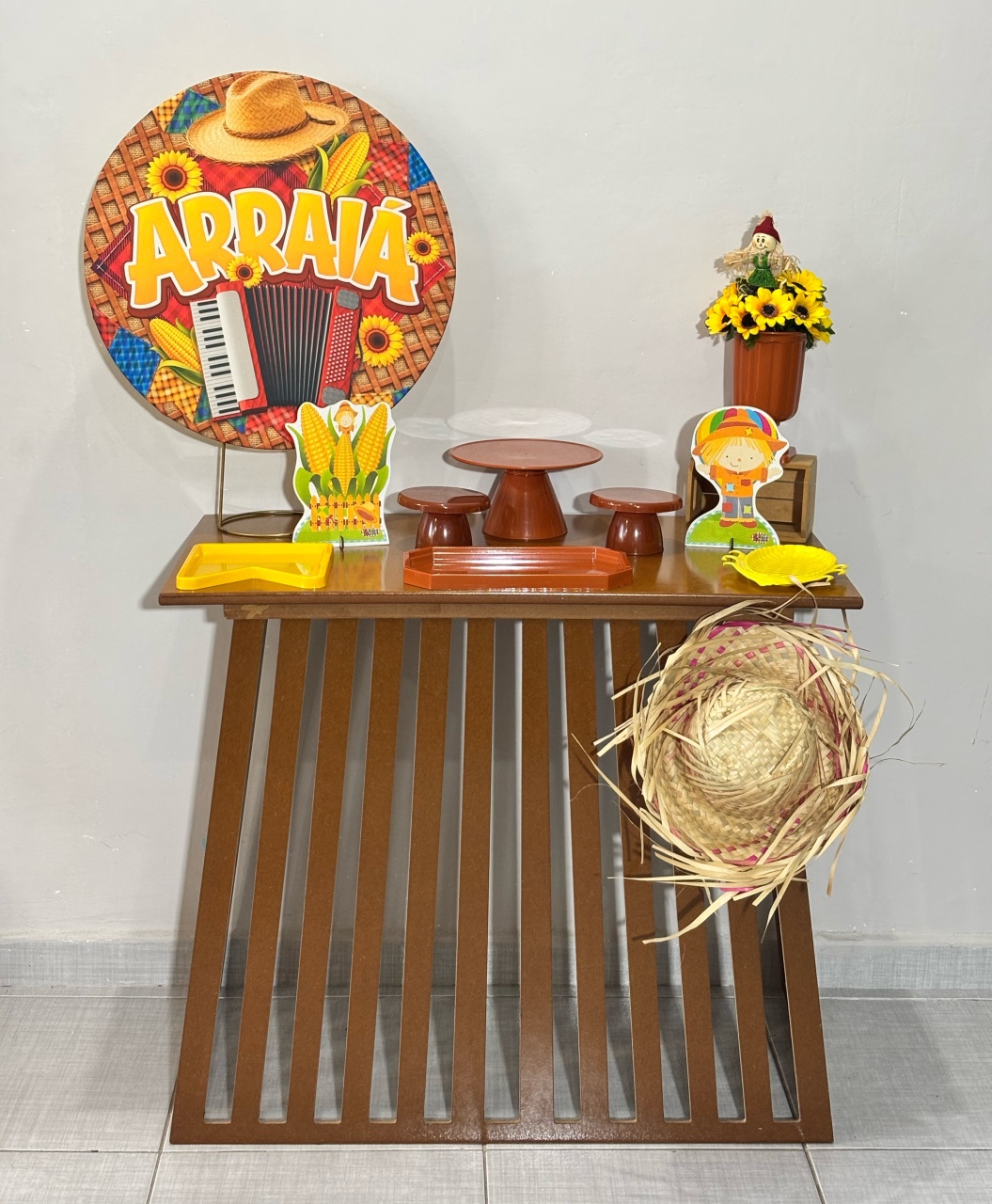 Mini Kit Junina Ripada 03 - Shalom Festas Pegue e Monte 