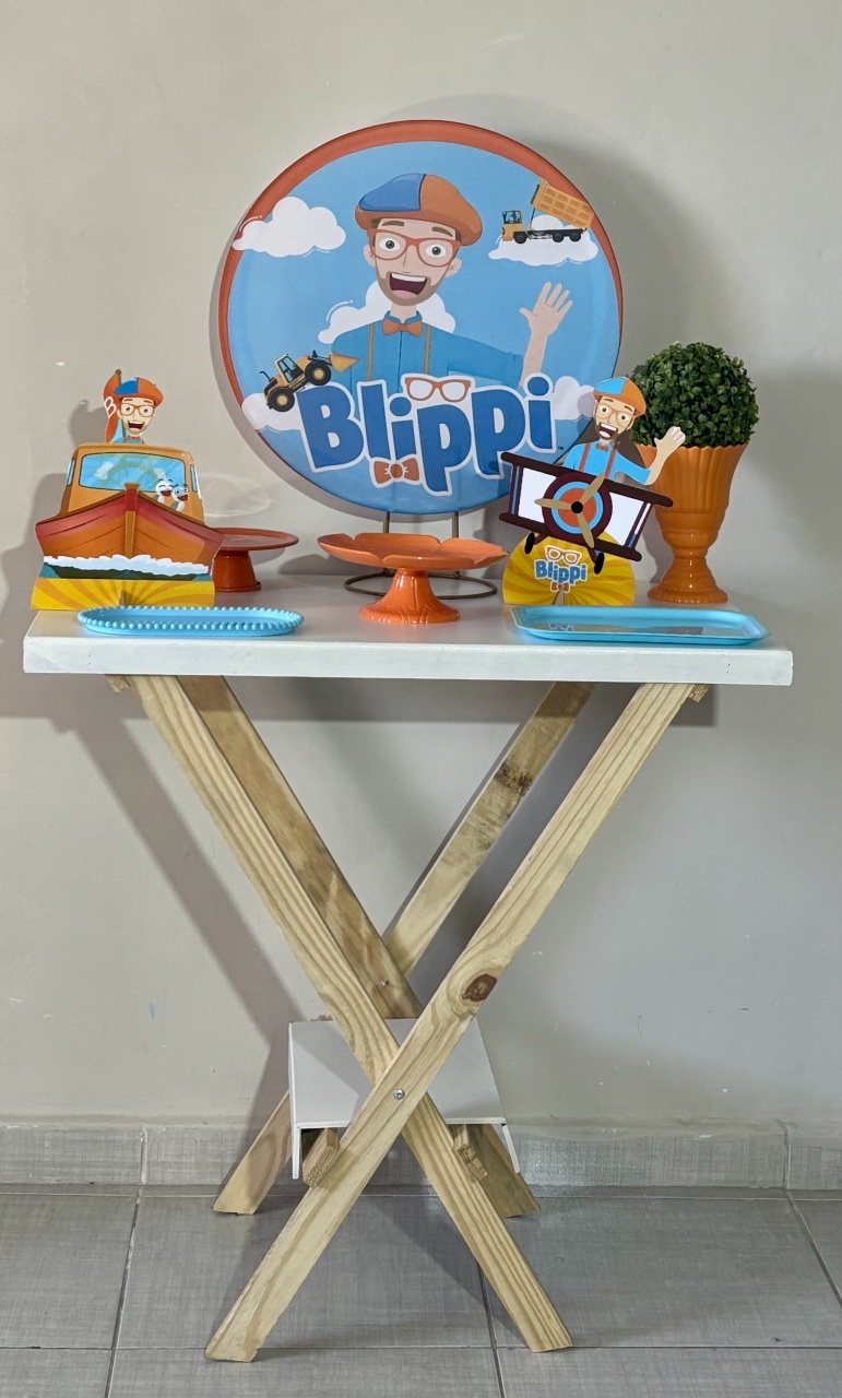 Mini Kit Blippi 02 - Shalom Festas Pegue e Monte 