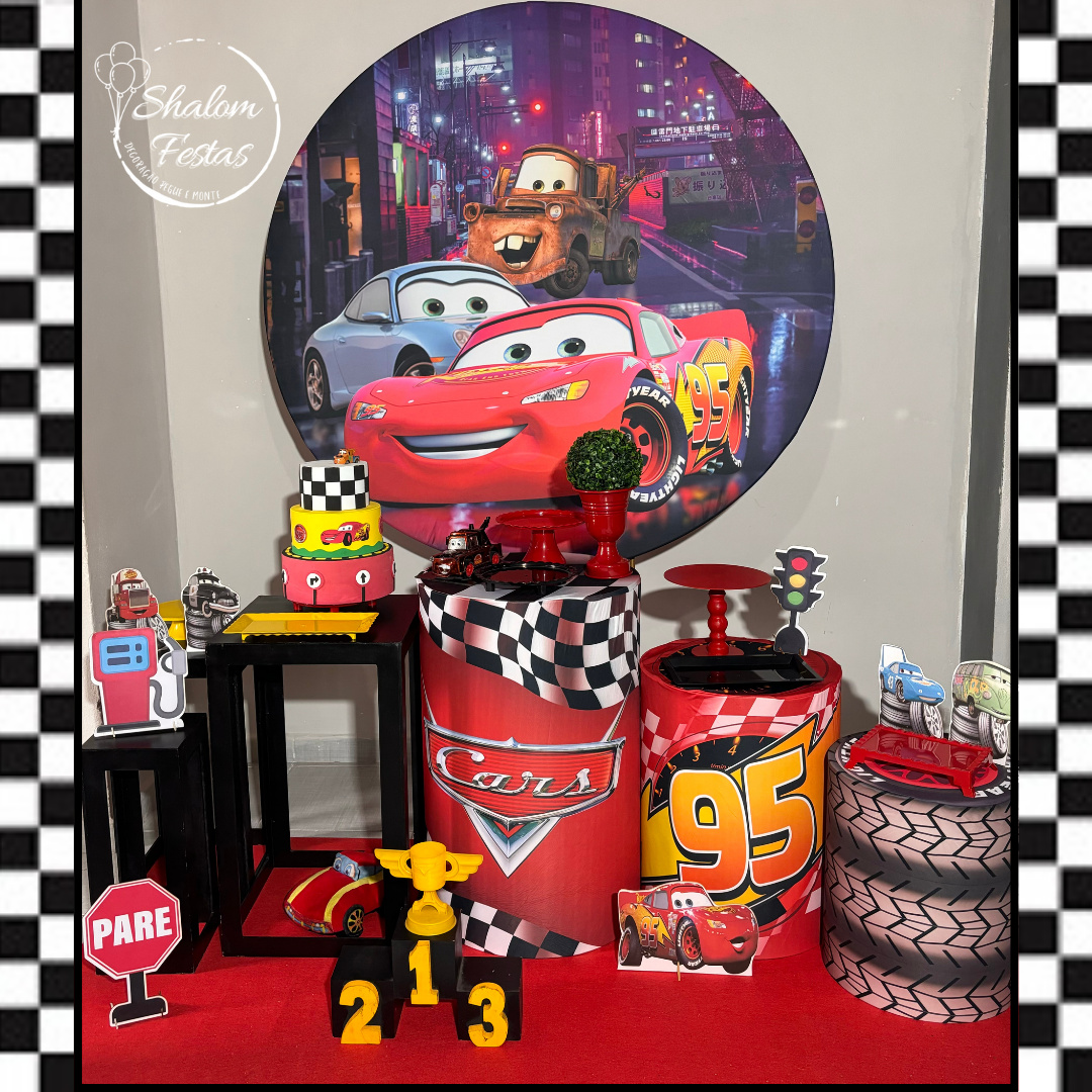 Carros Disney 02 - Shalom Festas Pegue e Monte