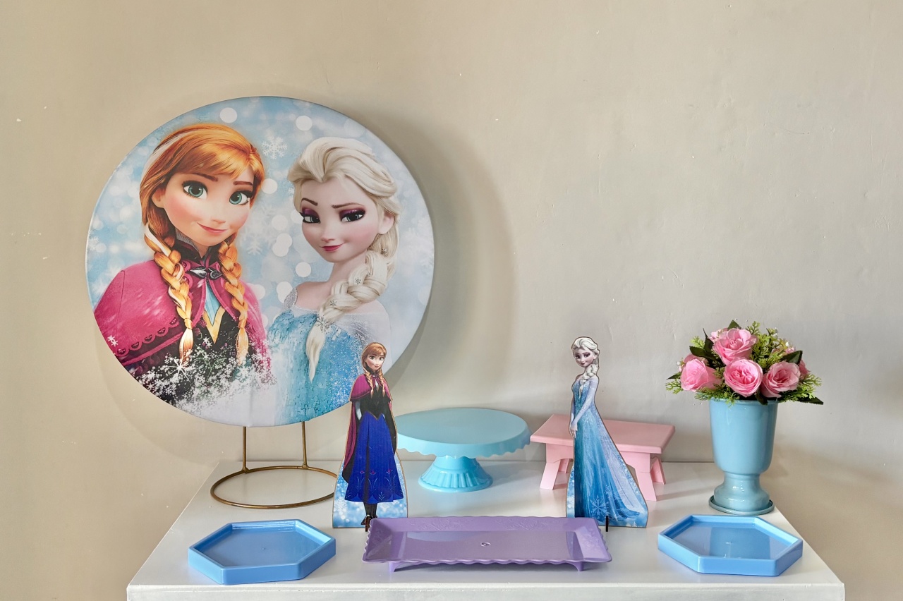 Mini Kit Frozen 01 - Shalom Festas Pegue e Monte 