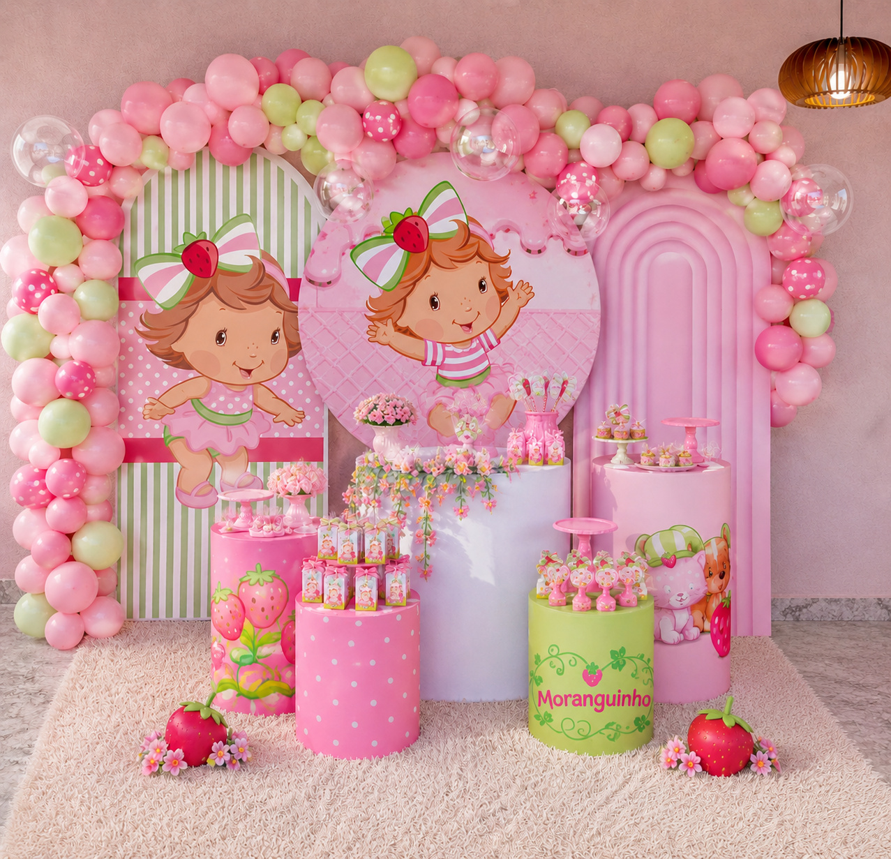 Decoração Gg Moranguinho Baby - Lindalci Oliveira
