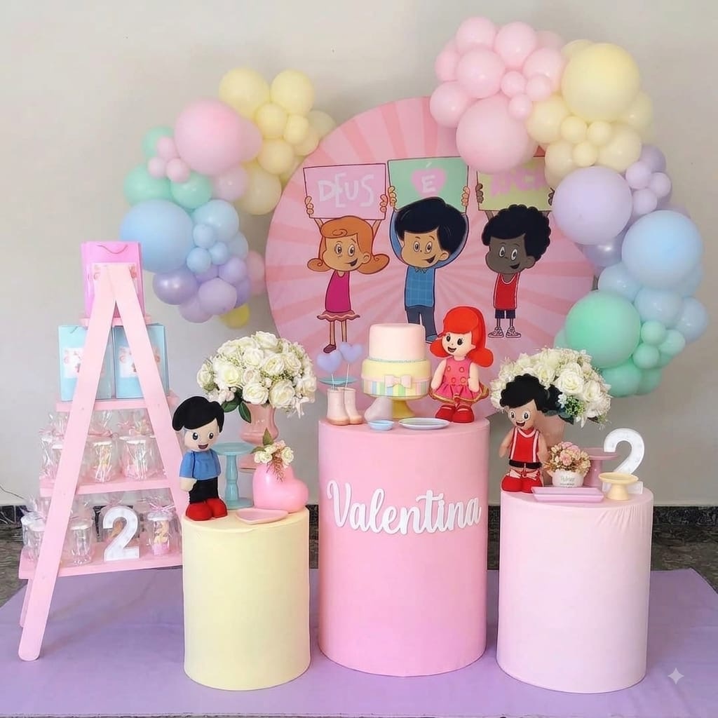 Kit Decoração 3 Palavrinhas Rosa - Lindalci Oliveira