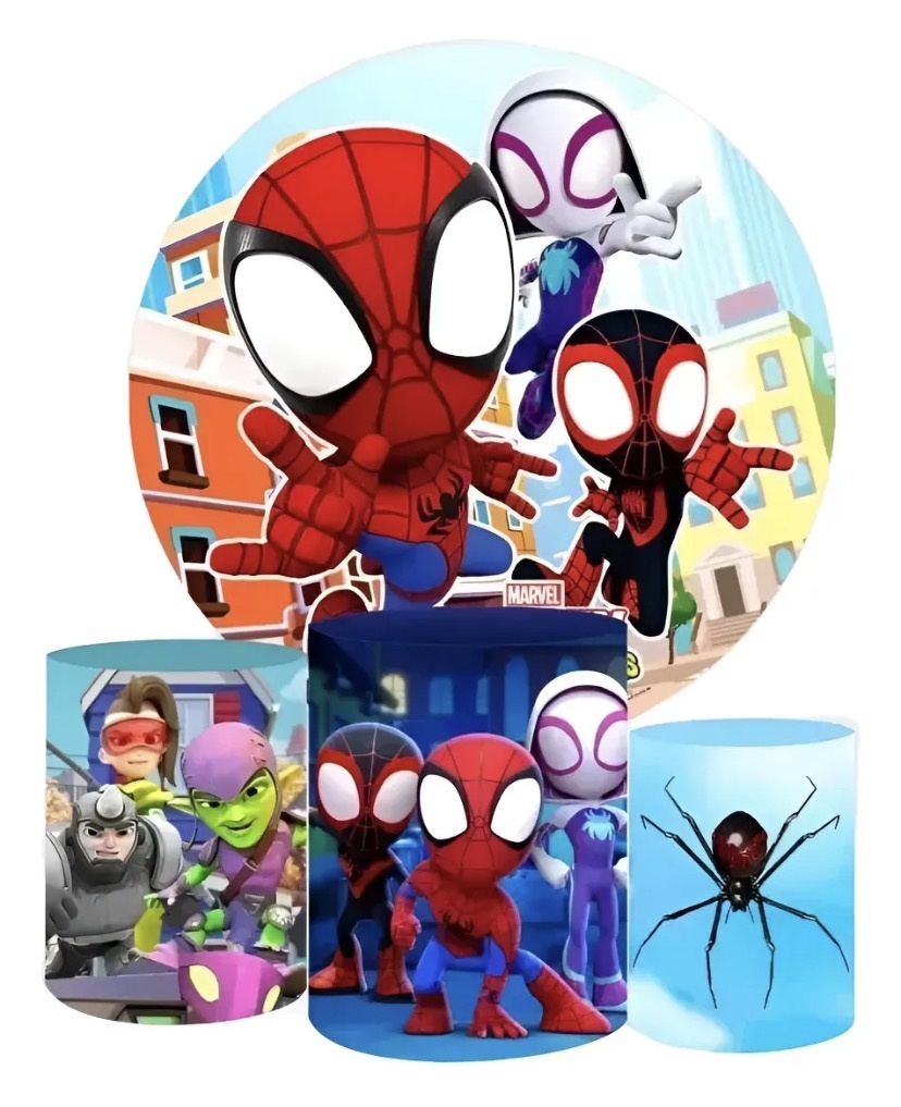 Kit Decoração Spider E Seus Amigos - Lindalci Oliveira