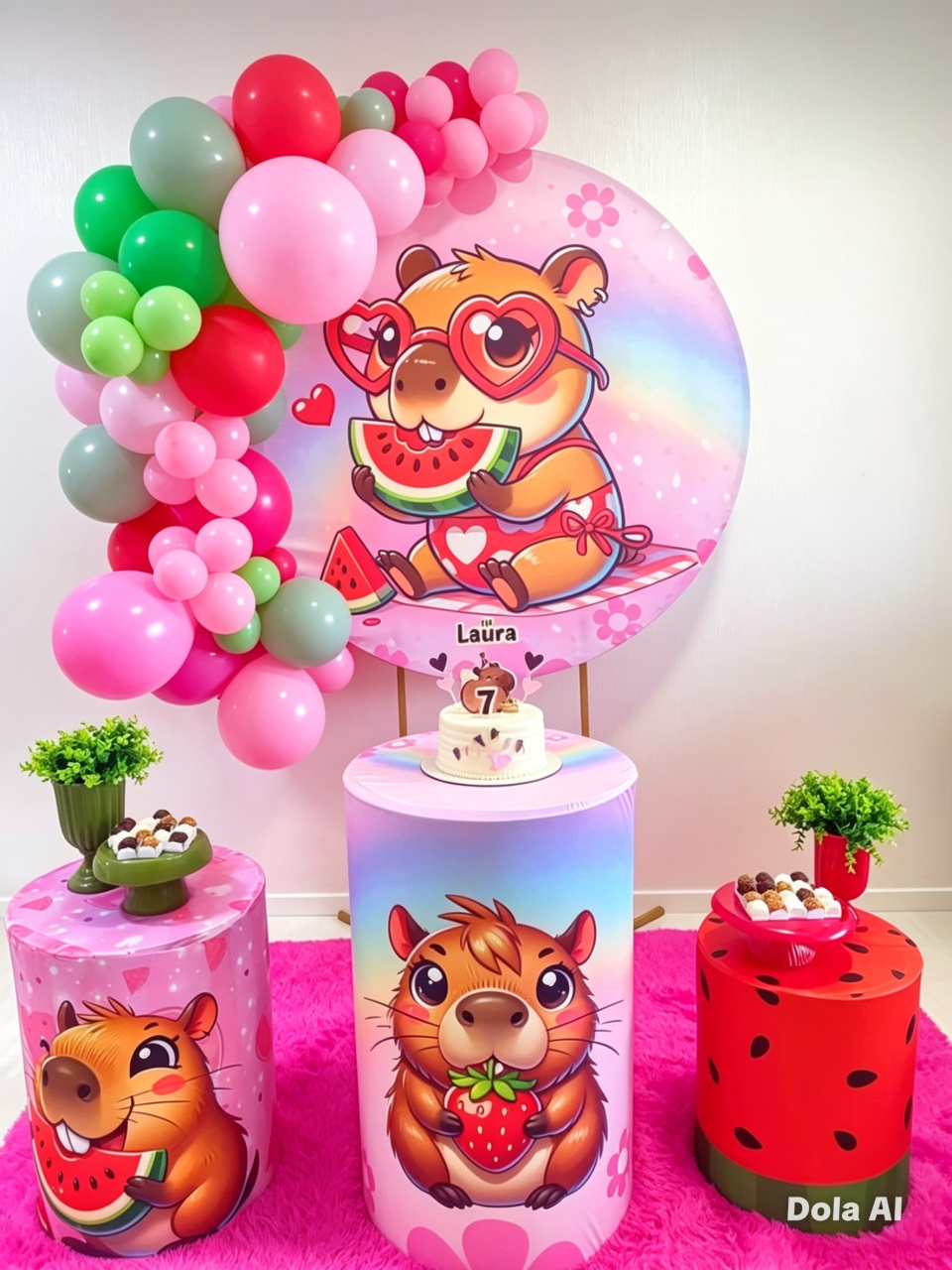 Tema Capivara Melância - Espaçocriarfestas