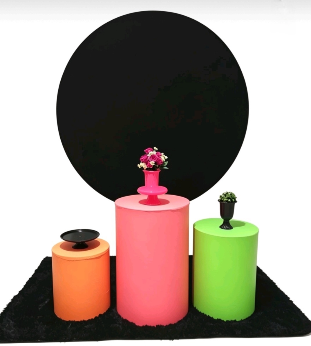 Tema Painel Preto E Neon - Espaçocriarfestas