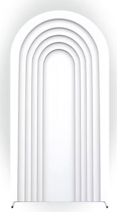 4) Capa Painel Romano Branco 3D de Arcos - Lok&Decore
