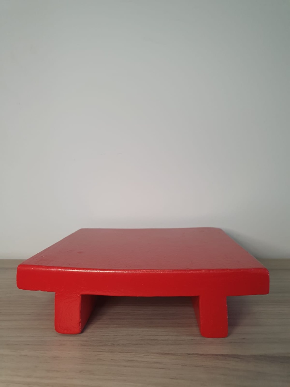 Porta Docinhos G de Madeira Vermelho - Encante festas e locações