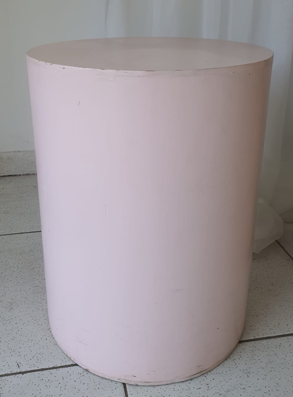 Cilindro Pequeno Rosa - Encante festas e locações