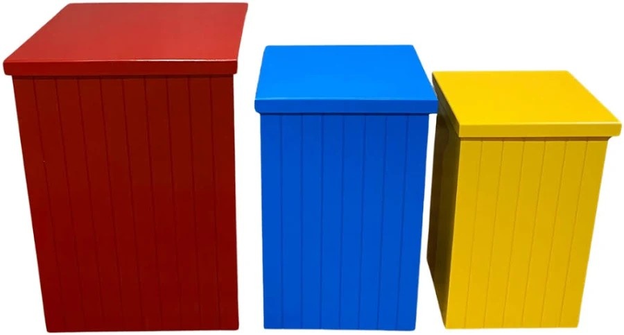 Trio de Cubos Peg Bord Hérois - Encante festas e locações